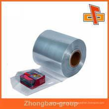 Miosture proof PVC sleeve shrink film , plastic transparent film roll with customize